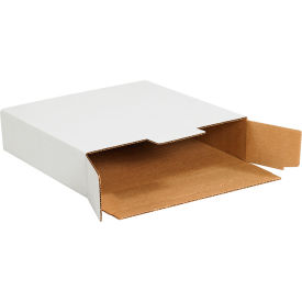 Side Loading Corrugated Mailers, 12-1/8"L x 9"W x 2-1/2"H, White