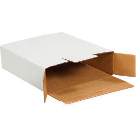 Side Loading Corrugated Mailers, 11-1/8"L x 8-5/8"W x 2-1/2"H, White