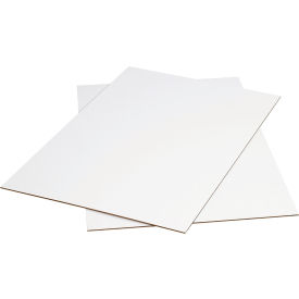 Single Wall Corrugated Sheets, 48"L x 36"W, White