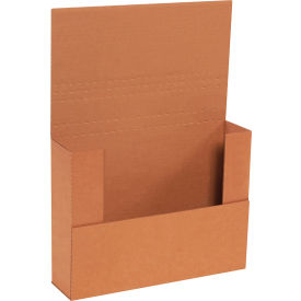 Corrugated Easy-Fold Mailers, 12-1/8"L x 9-1/8"W x 4"H, Kraft