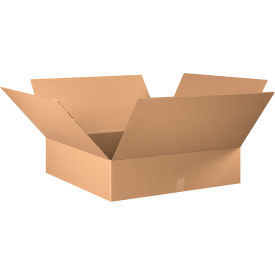 Flat Cardboard Corrugated Boxes, 32"L x 32"W x 8"H, Kraft