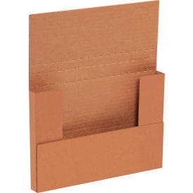 Corrugated Easy-Fold Mailers, 9-5/8"L x 6-5/8"W x 3-1/2"H, Kraft