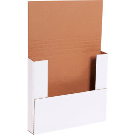 Corrugated Easy-Fold Mailers, 12"L x 10-1/2"W x 2"H, White