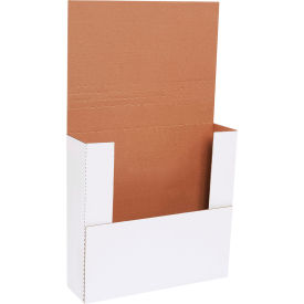 Corrugated Easy-Fold Mailers, 12"L x 11-1/2"W x 3"H, White