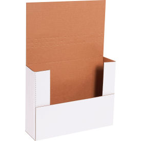 Corrugated Easy-Fold Mailers, 12"L x 9"W x 3"H, White