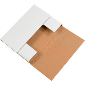Corrugated Easy-Fold Mailers, 12-1/8"L x 9-1/8"W x 3"H, White
