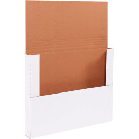 Corrugated Easy-Fold Mailers, 17-1/4"L x 11-1/4"W x 2"H, White