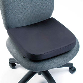 Memory Foam Seat Rest, 14-1/2"W x 13-1/2"D x 2"H, Black