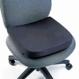 Memory Foam Backrest, 13-1/4"W x 1-3/4"D x 14-1/4"H, Black