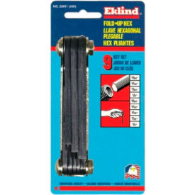 5/64-1/4" 9Pc. Ball End Fold Up SAE Hex Key Set