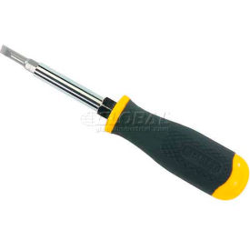 6 Way Slotted Phillips & Nutdriver Screwdriver With Ergonomic Handle