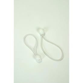 8" Premium White Ball Bungie - Package of 50