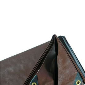 10' x 12' Super Heavy Duty 8 oz. Tarp Brown - BR10x12
