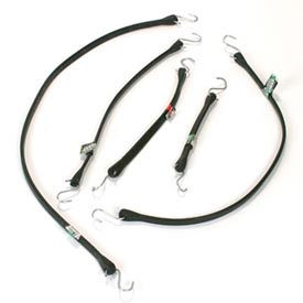 15" Black Rubber Tarp Strap - Packs of 10