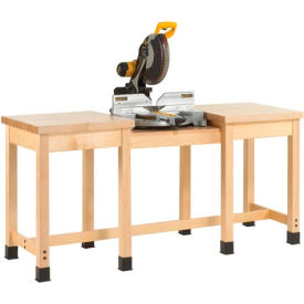 Woodworking Workbench, 72"W x 24"D x 39"H