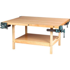 64"W x 54"D Woodworking Bench, Maple