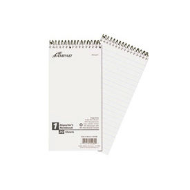 Gregg Ruled Spiral Wirebound Notebook, 4x8, 70 White Sheets/Book