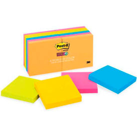 3 x 3 Super Sticky Ultra Notes, Assorted Colors, 12 Pads/Pack