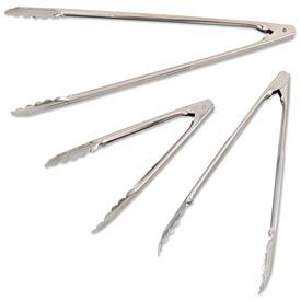 Extra Heavy Stainless Steel Spring Tong, 9 1/2"