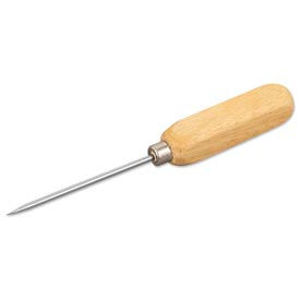 Ice Pick, 7-1/2", Stainless Steel Pick, Wooden Handle