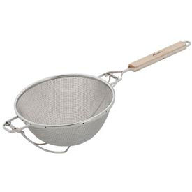 Alegacy - Stainless Steel Double Mesh Strainer, 9" Heavy Duty