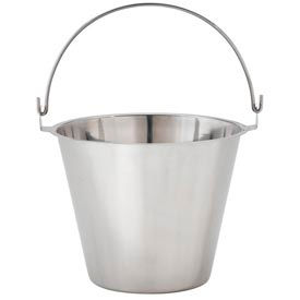 UP1 - Utility Pail, Stainless Steel, Handle 10-1/4"H
