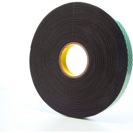 Double Coated Urethane Foam Tape 1" x 36 Yds. 62 Mil Black