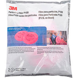 Particulate Filter 2091/07000(AAD), P100 Respiratory Protection, 2/PK