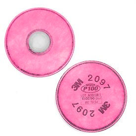 Particulate Filter 2097/07184, P100 Respiratory Protection, 2/PK