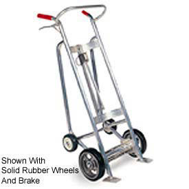 EZ-Rol F82845A2 4-Wheel Steel Drum Truck Molded Rubber Wheels