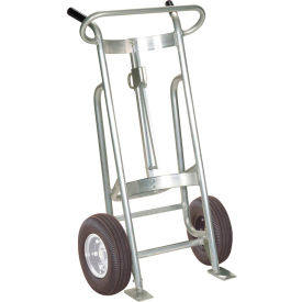 2-Wheel Aluminum Drum Truck - Pneumatic Wheels