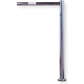 Safety Release Header Post - Satin Chrome