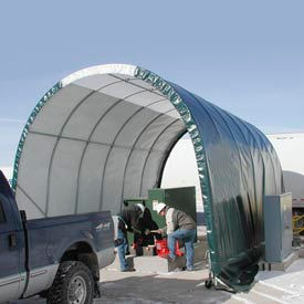 SolarGuard Freestanding Building 10'W x 8'H x 18'L Gray