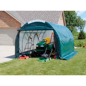 Mini Garage/Storage Shed 10'W x 8'H x 18'L Green