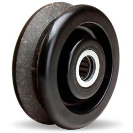 Plastex V-Groove Wheel 4 x 1-1/2 - 3/4" Roller Bearing