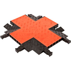 5 CH 4-Way Cross - Orange Lid/Black Base
