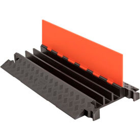 3 CH Cable Protector - Orange Lid/Black Base