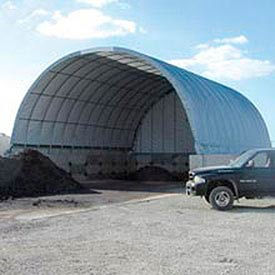 Storage Building 30'W x 15'H x 35'L White Pony Wall