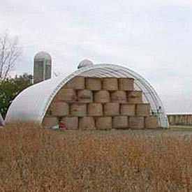 Econoline Storage Building 30'W x 15'H x 40'L White Freestanding