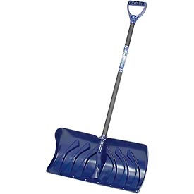 Arctic Blast 24" Poly Blade Snow Pusher Shovel with Steel D-Grip Handle