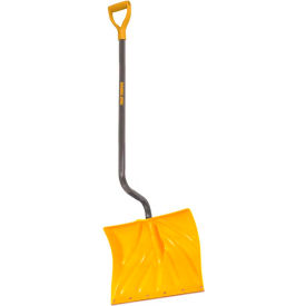 18" Ergonomic Poly Blade Combo Snow Shovel W/ Steel D-Grip Handle