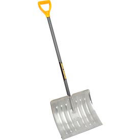 18" Aluminum Blade Combo Snow Shovel W/ Steel Extra Wide D-Grip Handle