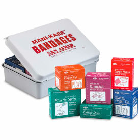 Mani-Kare Adhesive Bandages, Value Pack with Storage Box