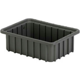 Divider Box, 10-13/16"L x 8-5/16"W x 3-1/2"H, Gray, Polyethylene