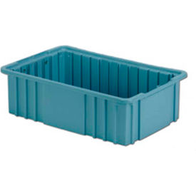 Divider Box, 16-1/2"L x 10-7/8"W x 5"H, Light Blue, Polyethylene