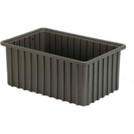 Divider Box, 16-1/2"L x 10-7/8"W x 7"H, Gray, Polyethylene