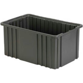Divider Box, 16-1/2"L x 10-7/8"W x 8"H, Gray, Polyethylene