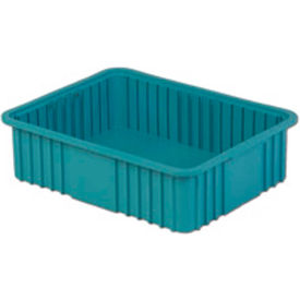 Divider Box, 22-3/8"L x 17-3/8"W x 6"H, Light Blue, Polyethylene