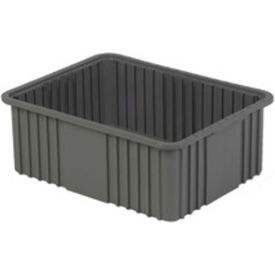Divider Box, 22-3/8"L x 17-3/8"W x 8"H, Gray, Polyethylene