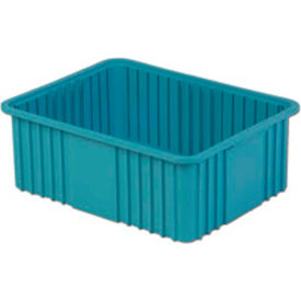 Divider Box, 22-3/8"L x 17-3/8"W x 8"H, Light Blue, Polyethylene